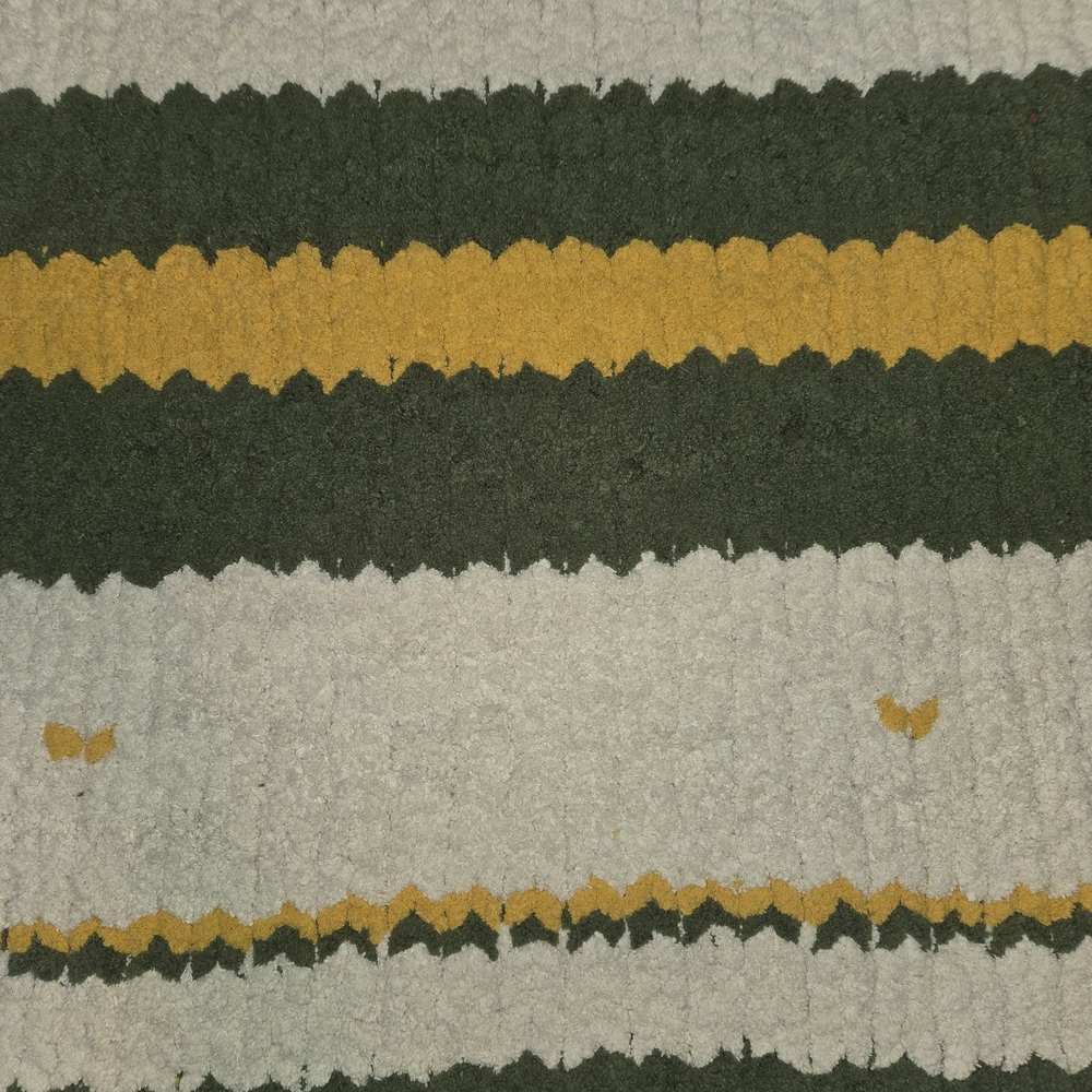 Striped Throw Blanket with Ribbon - Picture 3 of 3